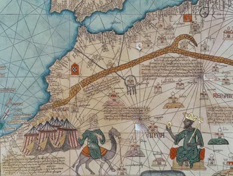 Detail z Katalánského atlasu, 1375 (detail 151844)